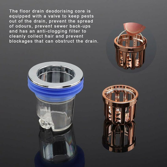 Anti-Odor Valve, 2 pcs Anti-Odor Shower Plug, Anti-Odor Shower Plug For Shower Floor, Deodorizing Core For V1188-MS-227-0337