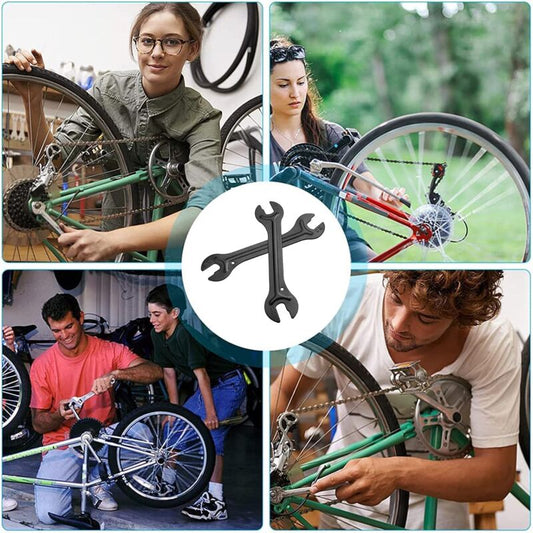 2 pcs Bike Hub Wrench, 13/14/15/16Mm Cone Wrench Bicycle Cone Wrenches For Repairing Bike Pedals And Wheel V1188-MS-227-0361