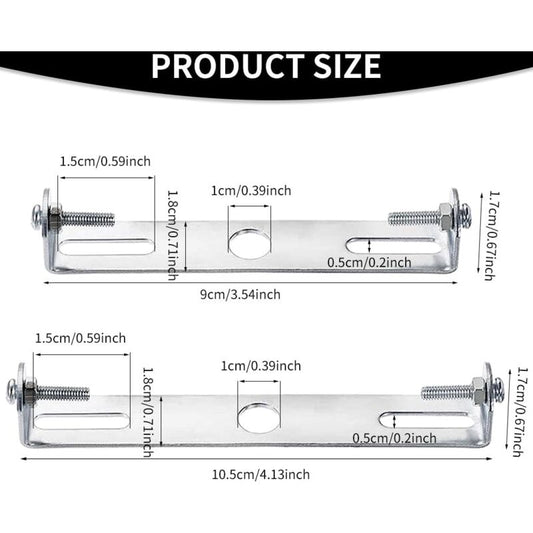 4 Pack Ceiling Light Fixture, Ceiling ROse, Chandelier Silver Universal Light Holder With Screws And Nuts, V1188-MS-227-0363