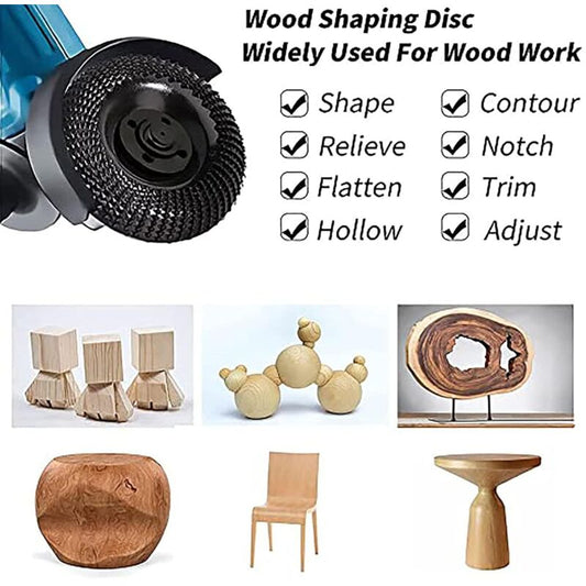 Wood Grinder Disc 125Mm Wood Carving Disc, Grinding Discs For Shaping And Grinding. Wood Abrasive Disc (125X V1188-MS-227-0386