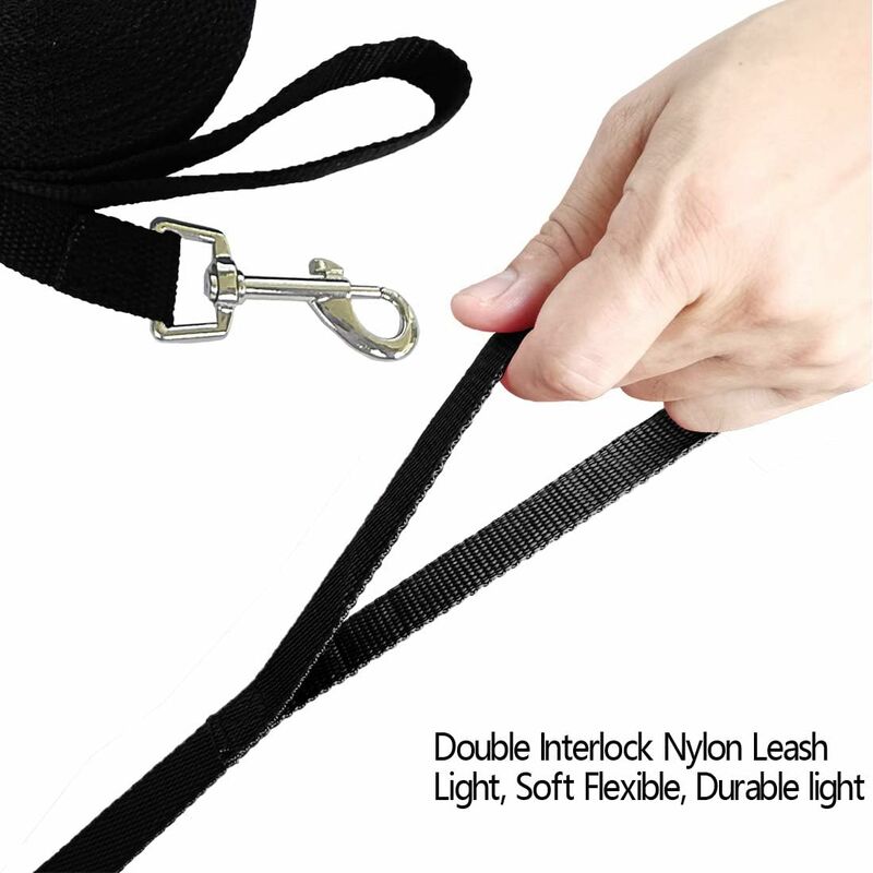 Dog Leash 5M/ 10M / 15M Black, Dog Training Leash, Long Leash For Small To Large Dogs V1188-MS-227-0396