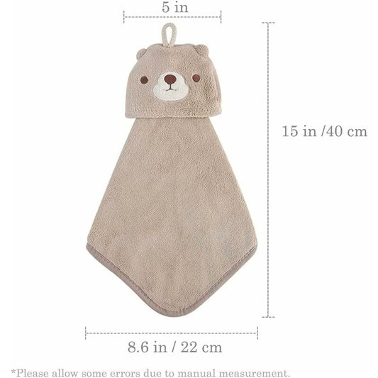 5 Pack Hanging Hand Towels With Hanging Loop Absorbent Coral Fleece Bathroom Towels Soft Thick Dishcloth V1188-MS-227-0411