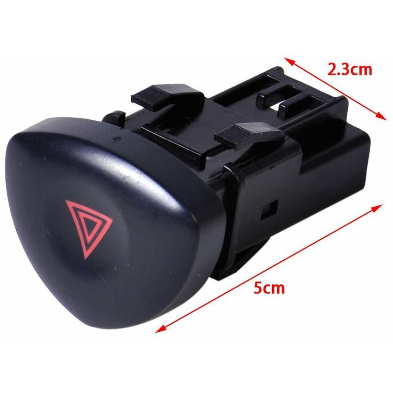 Warning Button Clio 2 Hazard Lights Warning Button For Clio Mk 2 Black 8200442723 V1188-MS-227-0416