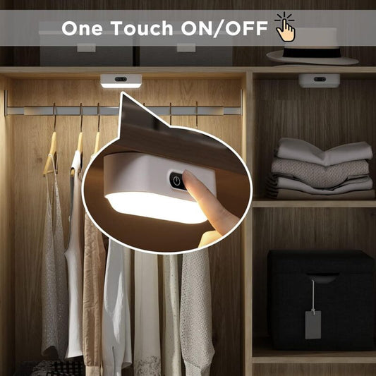 LED Closet Light Dimmable Rechargeable 2000Mah Wireless, LED Strip Light With 5 Lighting Colors For Wardrobe V1188-MS-227-0489