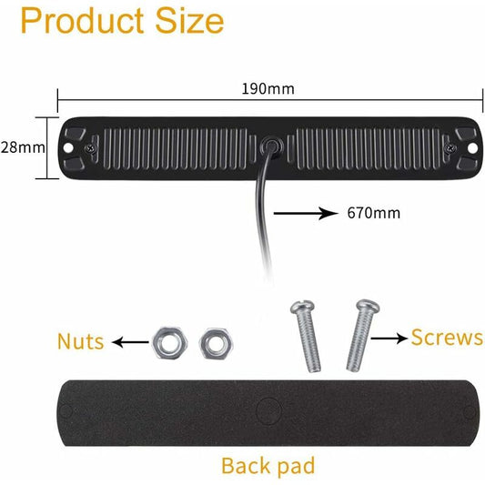 2 X 24LED Strobe Lights 12-24V Ultra Slim Emergency Hazard Light LED Emergency Strobe Lamp For Construction V1188-MS-227-0502