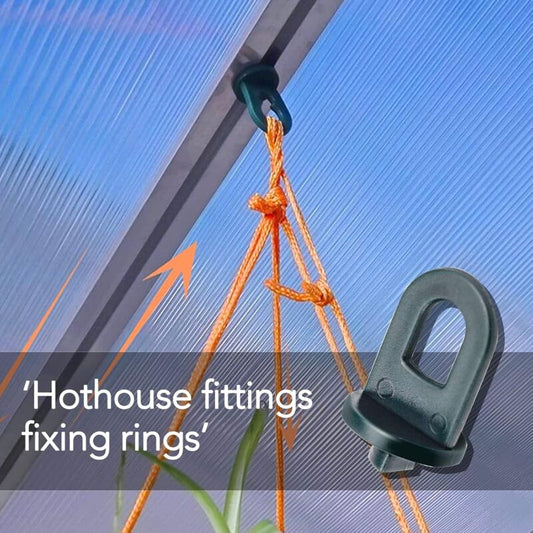 50 pcs Greenhouse Clips,Greenhouse Accessory,Climbing Plant Support Hanging Kit Clips For Greenhouse(Green) V1188-MS-227-0547