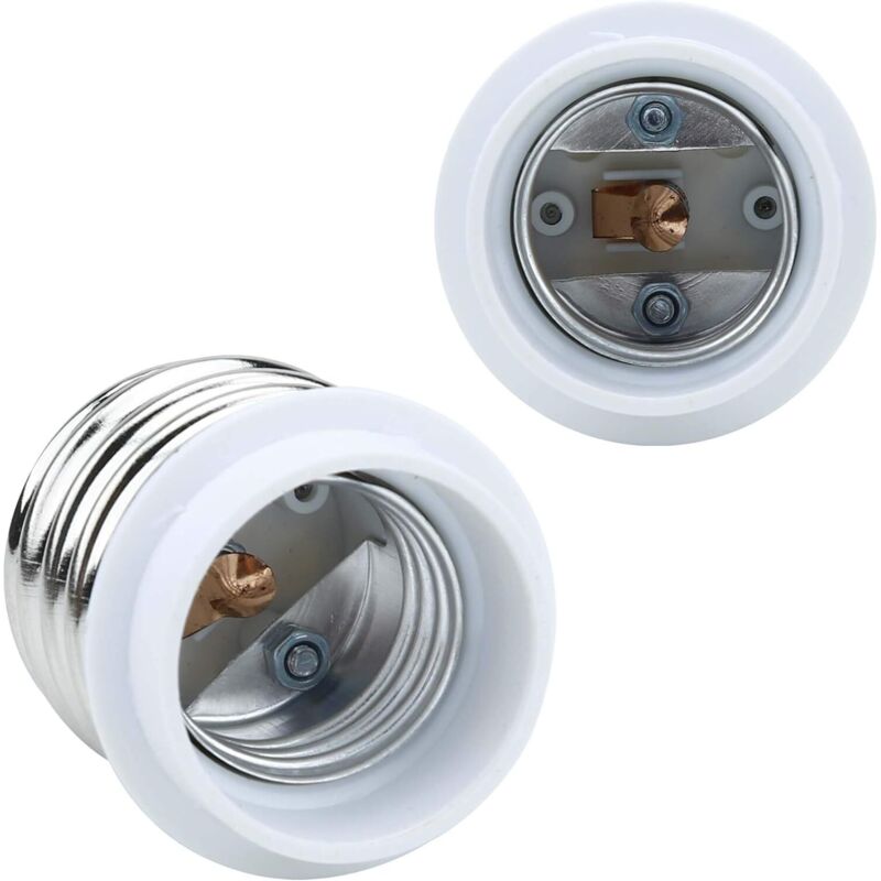 4X Lamp Socket Adapter E40 To E27 In White - 4 pcs Set Reformatting Converters For Lamp Sockets For V1188-MS-227-0573