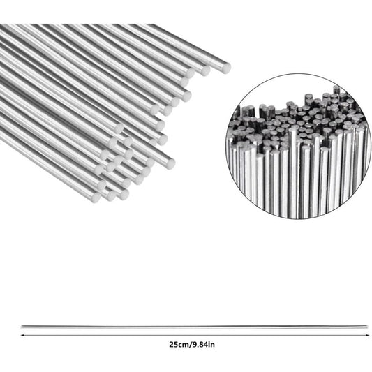 30 pcs 1.6 X 250Mm Soldering Tin ROds Low Temperature Solder Wire Aluminum Welding Solutions Solder Aluminum V1188-MS-227-0588