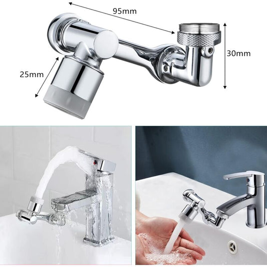 Multifunctional ROtatable Faucet Extension, 1080 degrees Brass Faucet Extension, Water Saving Faucet Adapter, V1188-MS-227-0663