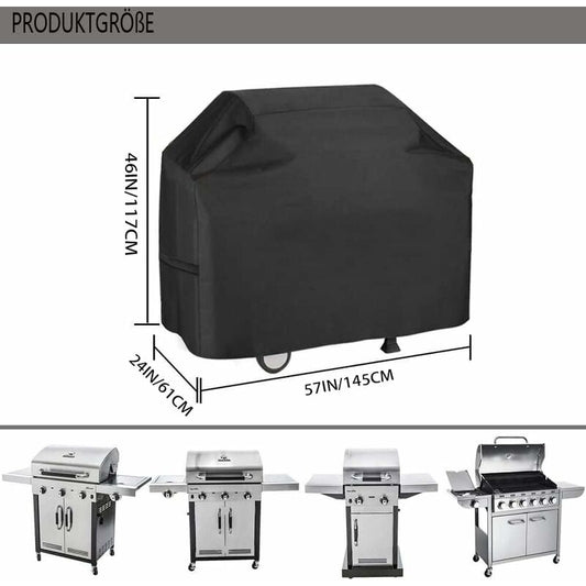 Weatherproof Bbq Cover - Oxford Fabric Waterproof Dustproof Uv Resistant Bbq Cover With Snap Fastener And V1188-MS-227-0713