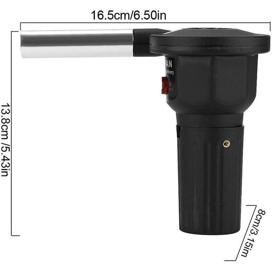 Barbecue Blower - Portable Electric Barbecue Fan For Outdoor Camping Bbq Black V1188-MS-227-0759