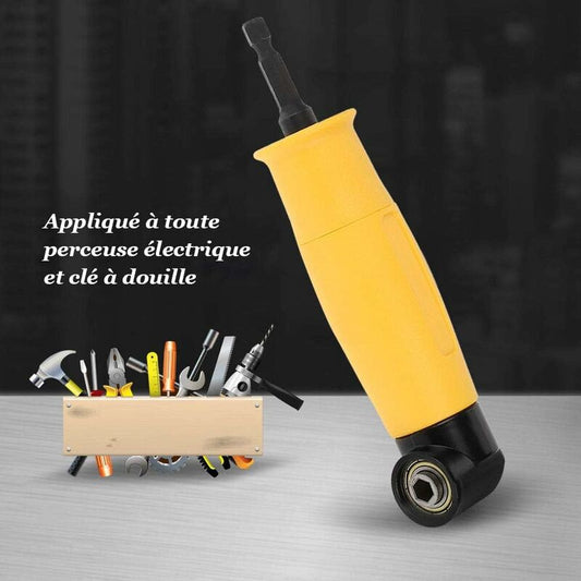 90 Degree Right Angle Drill Adapter Yellow Angle Driver 6.35Mm Hex Shank Driver And Screwdriver Drill V1188-MS-227-0778