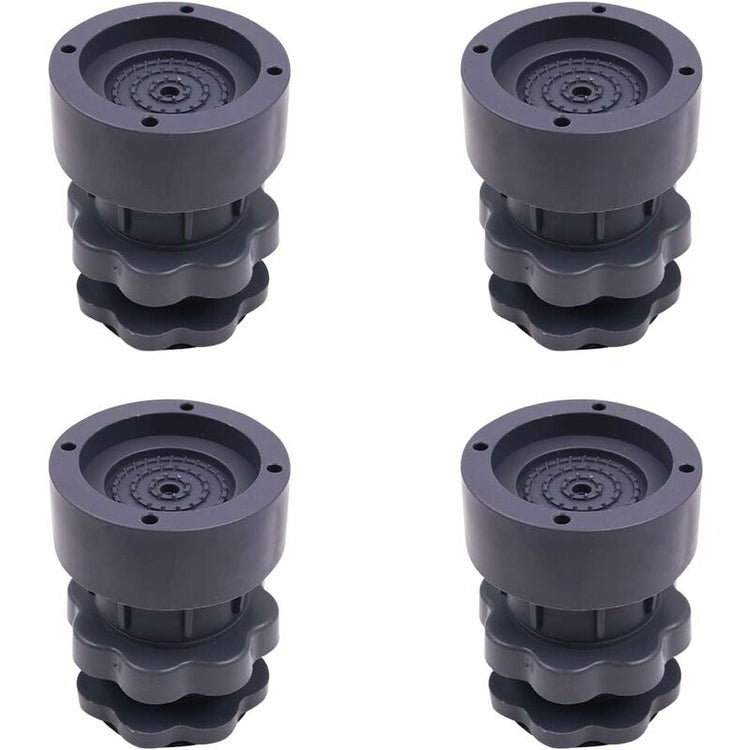 4-Piece Universal Adjustable Rubber Shock Pads For Washers, Dryers, Refrigerators V1188-MS-227-0870