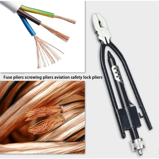 6 Inch Wire Twisting Pliers, Rivet Nut Pliers, High Carbon Steel Safety Wire Twister With Return Spring And V1188-MS-227-0902