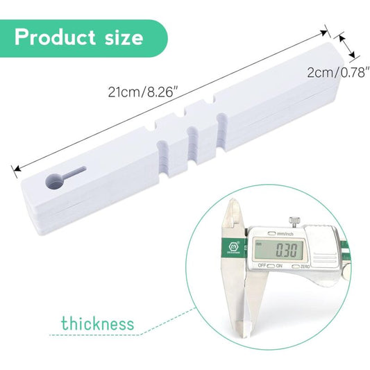 100 pcs 2 X 21Cm Plastic Plant Tree Labels Tags For Plant Wrapping (White) V1188-MS-227-0928