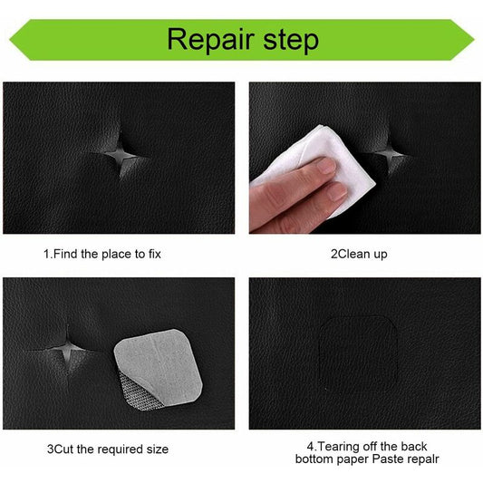 Leather Repair Patch, 1 ROll Self Adhesive Pu Leather Repair Patch First Aid Kit For Car Seat Sofa Furniture V1188-MS-227-0944