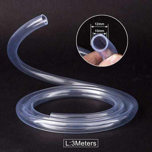Transparent Pressure Hose 3 Meters, 10 x 12Mm Flexible Pvc Tubing Tube V1188-MS-227-1008