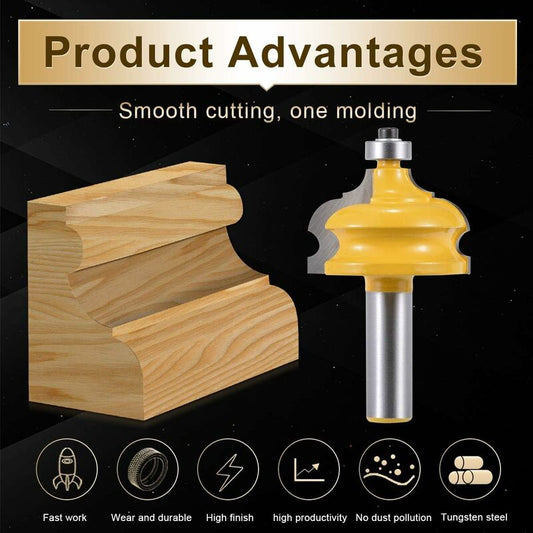 Classic Cove Edge And Trim ROuter Bit Classic Cove Contour ROuter Bit With 1/2-Inch Shank (1/2" Shank Width) V1188-MS-227-1059
