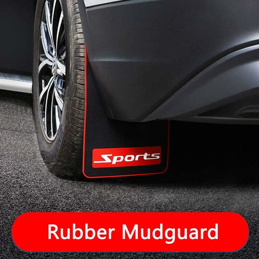 Car Mud Flaps Soft Material Universal Fit Black Rubber Splash Guards Mudguards No Collision Universal 17" X V1188-MS-227-1074