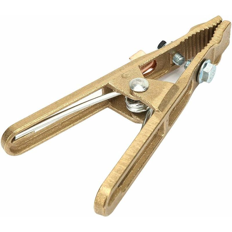 Welding Ground Clamp, 260A Heavy Duty Brass Jaw, Welding Earth Clamp For Welder Welding Station V1188-MS-227-1082