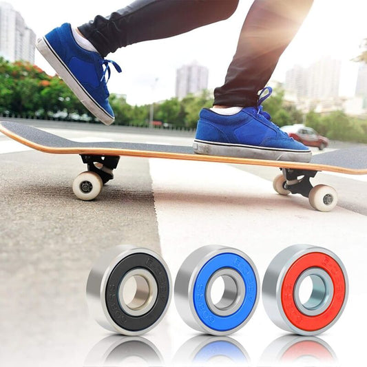 30 pcs 608Rs Bearings Frictionless Carbon Steel Skateboard Longboard Miniature Scooter ROller Skate Bearing V1188-MS-227-1091