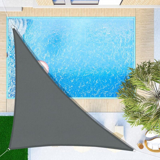 Triangular Shade Sail 3X3X3M Waterproof Shade Cloth Uv Protection For Patio Garden, Terrace, Outdoor, Balcony, V1188-MS-227-1223
