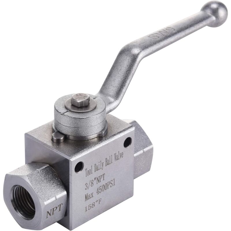 Tool DAily Pressure Washer Ball Valve Kit, 3/8" Quick Connect For Pressure Washer Hose, 4500 Psi V1188-MS-227-1246