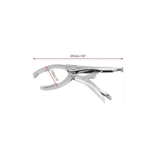 10Inch Oil Filter Pliers, Adjustable Car Oil Filter Wrench Removal Tool V1188-MS-227-1253