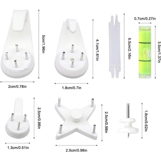 39 pcs Non-Trace Wall Mount Hooks, Picture Wall Hook, Picture Hanging Hook, Picture Hook, Wall Hooks For V1188-MS-227-1380