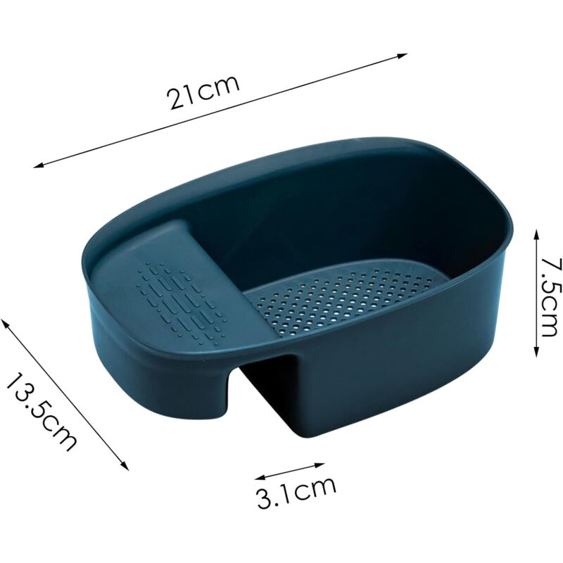 Kitchen Drain Baskets, Hanging Sink Basket Drain Holder Hanging Storage Shelf Sponge Holder Sink Drain Basket V1188-MS-227-1436