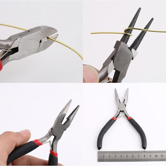 Inherited 5 pcs Beading Jewelry ROund Nose Pliers Diy Tool For Electrical And Carpentry Work, Diy Jewelry V1188-MS-227-1440