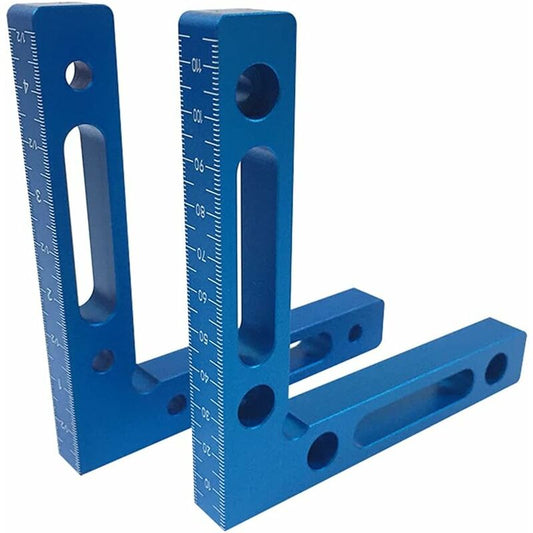 2 pcs 90 Degree Positioning Brackets Aluminum Alloy Square 12 X 12Cm Right Angle Clamps 90 degrees L Type V1188-MS-227-1442