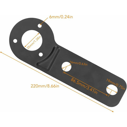 Trailer Socket Bracket, 7 Pin Trailer Wire Connector For Heavy Duty Socket Mounting Plate Tow Bar Replacement V1188-MS-227-1446
