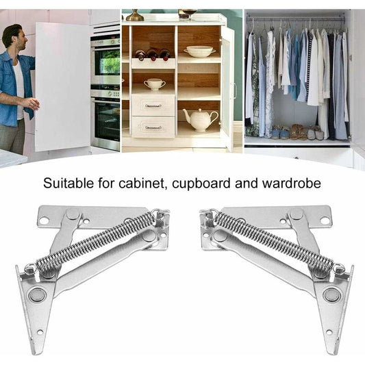 2 pcs Durable Steel Folding Support Hinges For Cupboard, Wardrobe, Cabinet, Door V1188-MS-227-1512