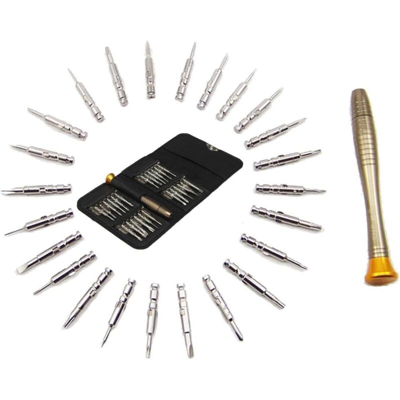 25 pcs Screwdriver Set Portable Precision Screwdriver Repair Tools Kit For Iphone, Computer, Toys, Glasses, V1188-MS-227-1546