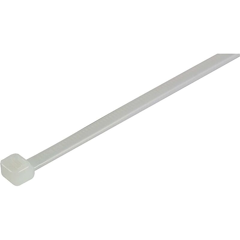 100 Pack Cable Ties, White/Natural, 370Mm X 4.8Mm, Premium Quality Plastic Cable Ties V1188-MS-227-1605