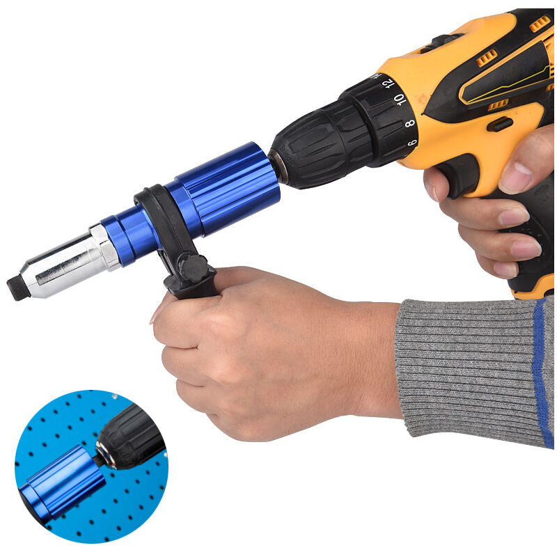 Blind Rivet Adapter To Rivet Gun - Riveting Bits For Cordless Screwdriver And Drill V1188-MS-227-1641