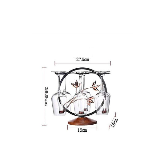 Freestanding Metal Wine Glass Drying Rack Kitchen Bar Decor Multi-Function Display Stand Tabletop Storage V1188-MS-227-1690