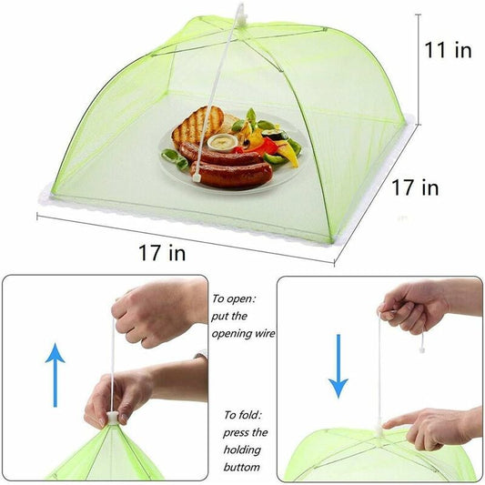 4 pcs Food Cover/Insect Proof Food Cover/Food Tent/Folding Food Cover Mesh Screen Umbrellas, Bbq And More - 4 V1188-MS-227-1768