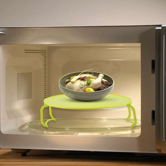 Microwave Oven Tray Holder Multifunctional Plastic Baking Tray Holder For Microwave Accessories With Handles V1188-MS-227-1820
