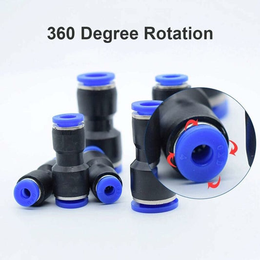 5 pcs Pneumatic Connectors Pneumatic Push In Straight Fittings Reducer Quick Release Fittings For Air Hose V1188-MS-227-1884