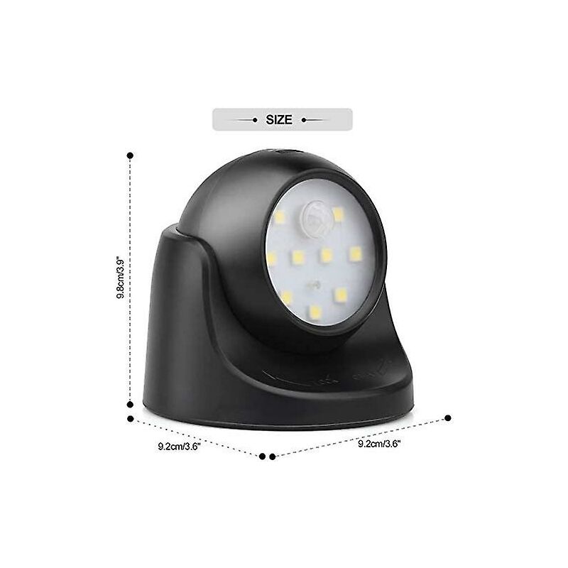 Outdoor Wall Light With Motion Sensor 1000 Lumen LED Outdoor Lighting Cordless Battery Powered Lighting 360 V1188-MS-227-1959