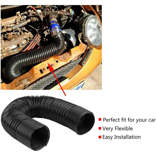 Car Air Intake Hose, 76Mm Universal Car Modified Air Intake Flexible Expansion Pipe Ducting Plastic V1188-MS-227-1976