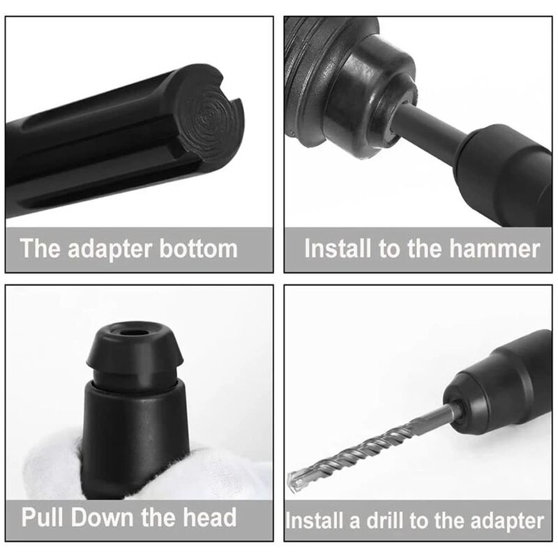 Sds Max To Sds Plus Adapter For ROtary Hammers, Sds Max To Sds Plus Drill Quick Change Tool, Chuck Adapter V1188-MS-227-2031