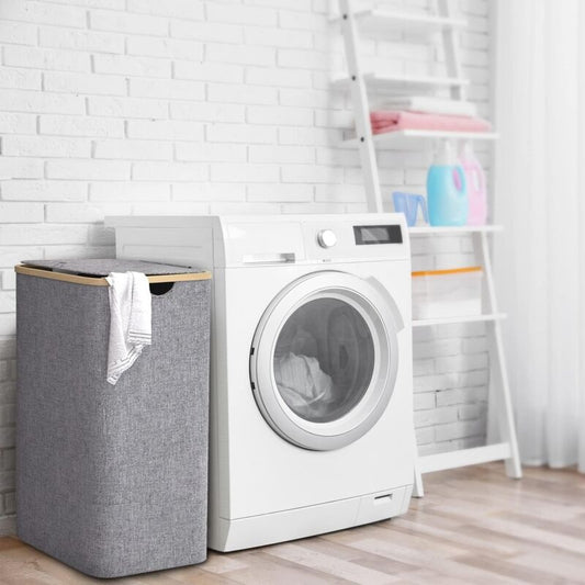 100L Laundry Basket With Lid Laundry Hamper With Handles Dirty Laundry Basket, Laundry Bin Laundry Basket V1188-MS-227-2049