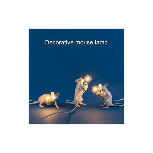 Table Lamp Mouse Shape Resin Desk Lamp Bedside Lamp Light Home Bedroom Decor E12 Base V1188-MS-227-2065
