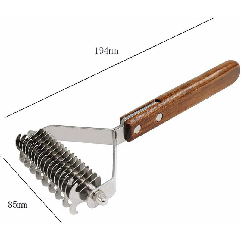 Coat King Rake Pet Undercoat Rake Dog Dematting Comb Pet Grooming Brush Tool Deshedding 17+9 Double Sided V1188-MS-227-2098