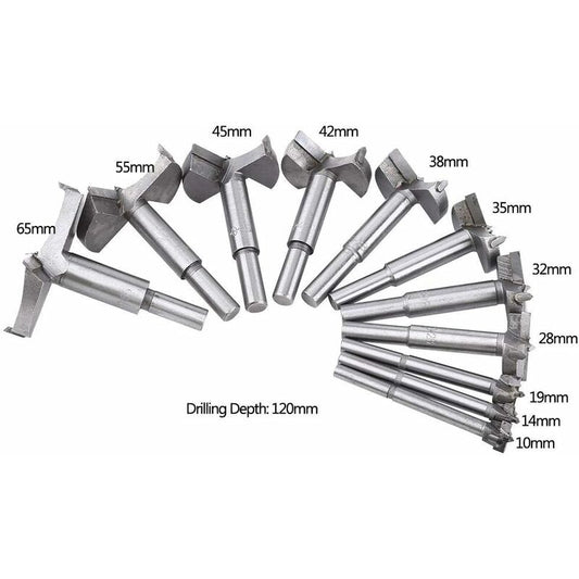 Forstner Wood Drill Bit Cemented Carbide Forstner Bits Flat Hole Saw Drilling Tool (35Mm) V1188-MS-227-2117