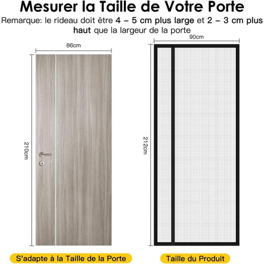 Magnetic Mosquito Net For Doors, Windows, Sliding Doors, Swing Doors, ROlling Doors, Caravans, Balconies, V1188-MS-227-2188