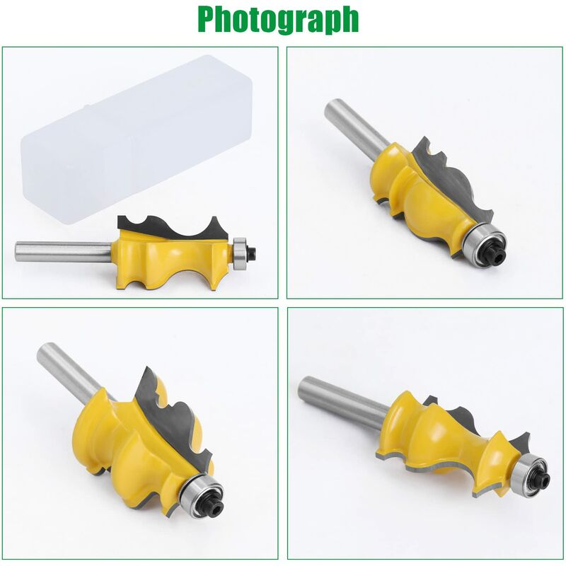 3 pcs 8Mm ROuter Bits, ROuter Bits, Woodworking Tools, Engraving Machines, Cutting Machine Tools, For Cutting V1188-MS-227-2225